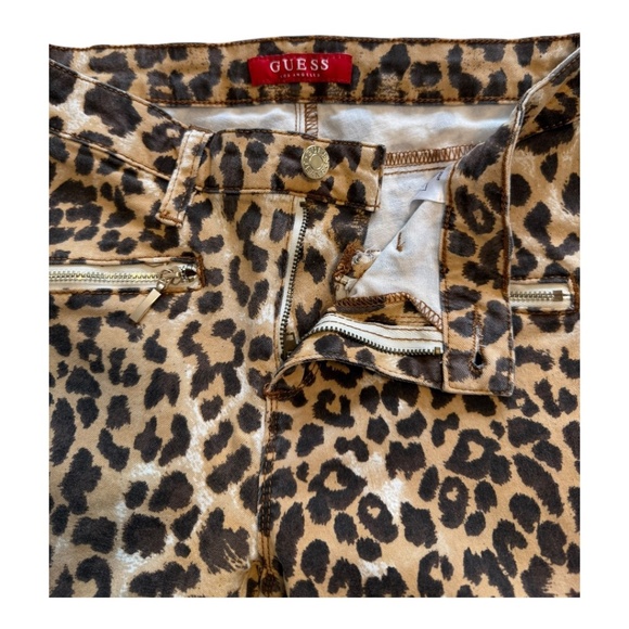 Guess | Women’s Animal Print Skinny Leg Jeans - Size 26 - Picture 5 of 13